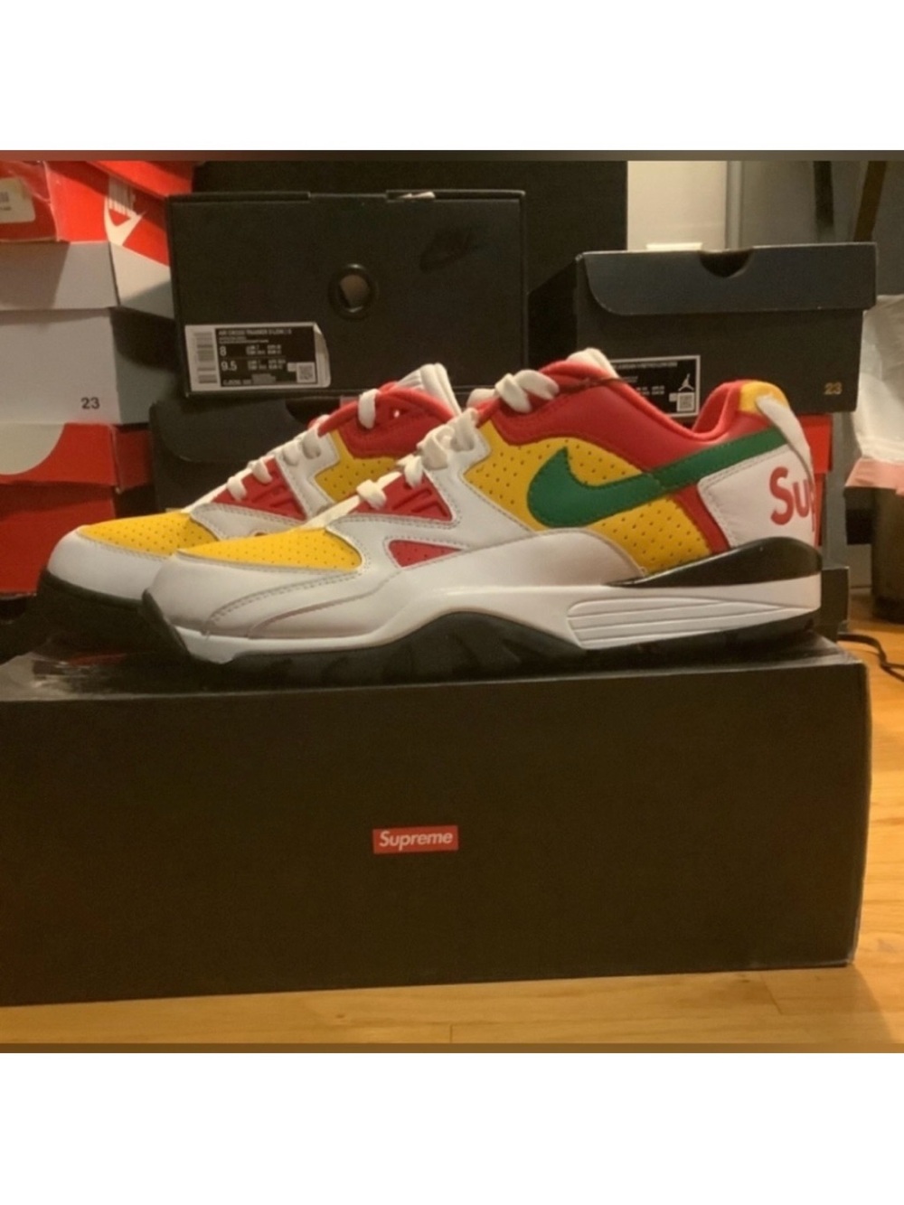 Nike Air Cross Trainer 3 Low x Supreme Collab White Size 12 M - NIB (DEADSTOCK)